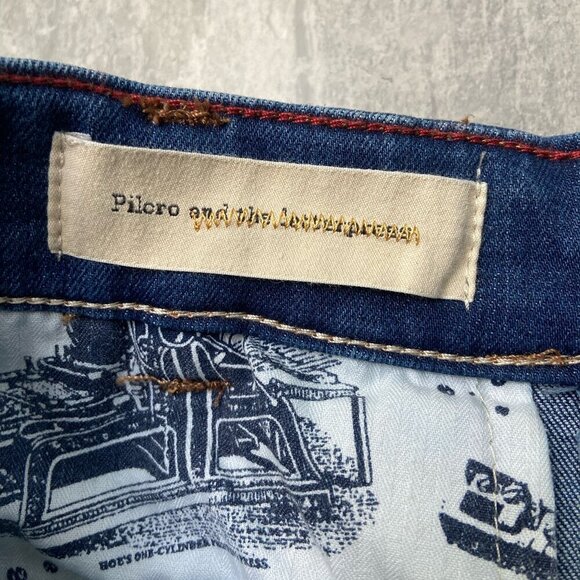 Anthropologie Blue A-Line Denim Skirt - Picture 7 of 10